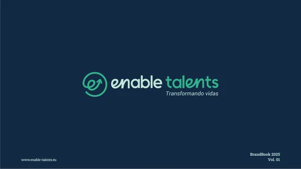 Portada del Brandbook de Enable Talents
