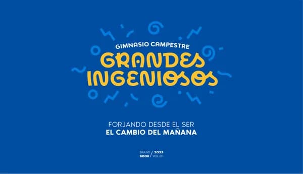 Portada del Brandbook de Gimnasio Campestre Grandes Ingeniosos