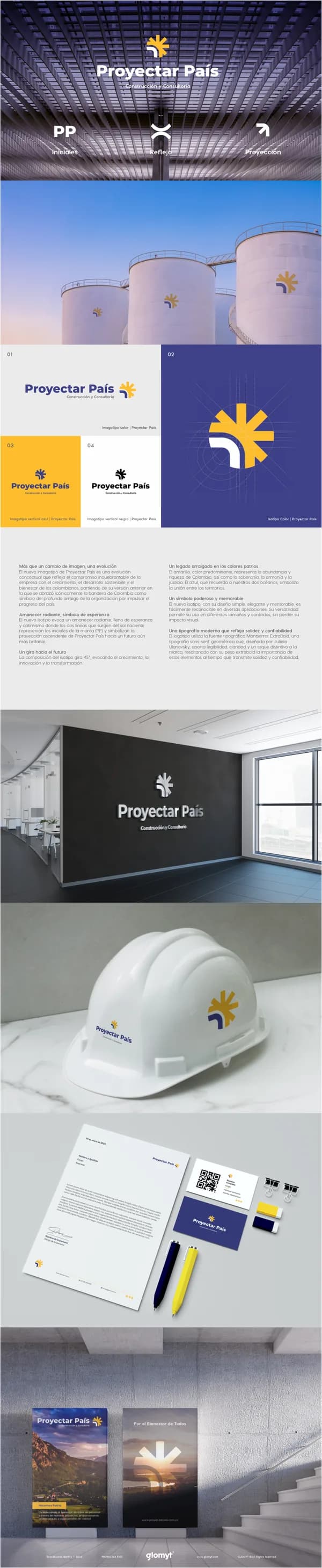Portada del Brandboard de Proyectar País