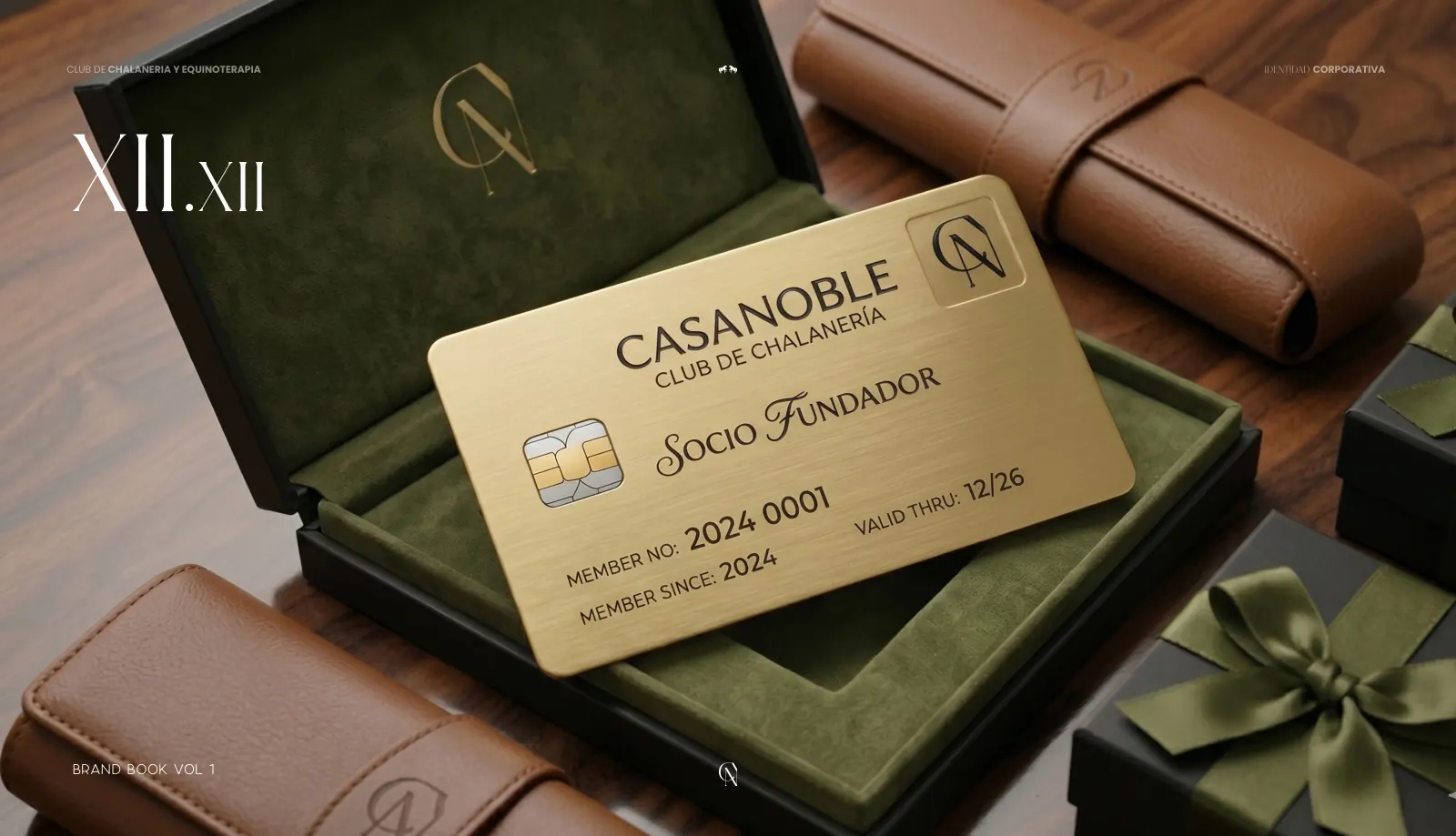 Página del manual de CasaNoble con una aplicación de la marca
